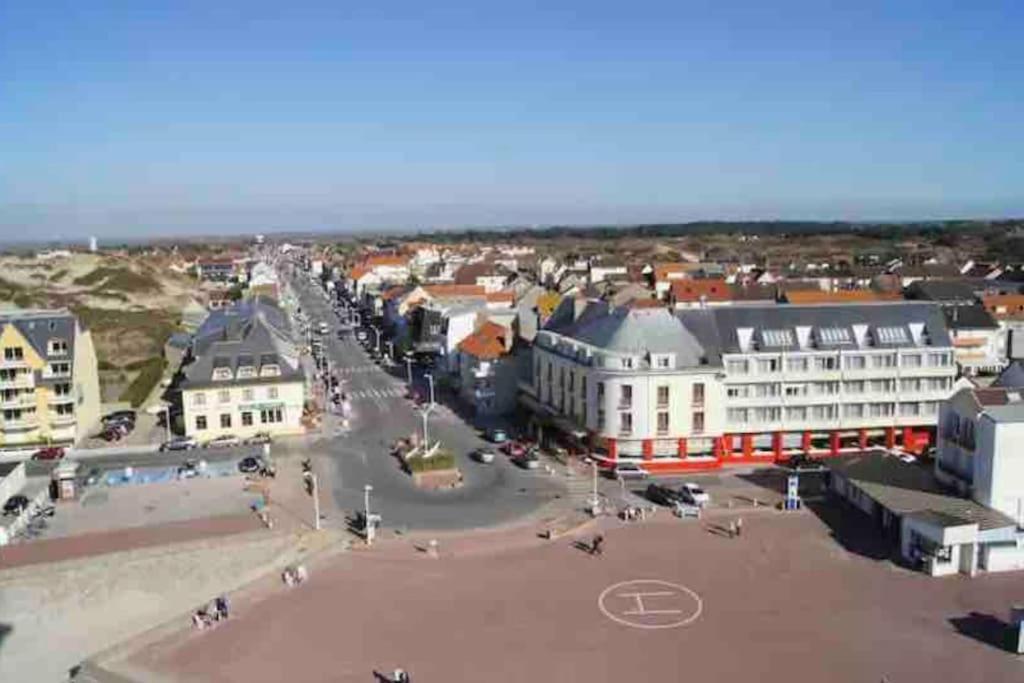 Studio Entre Mer Et Dunes Avec Balcon Vue Laterale Mer 50M Plage Pour 3 Pers Wifi Menage Compris Fort-Mahon-Plage Exteriör bild