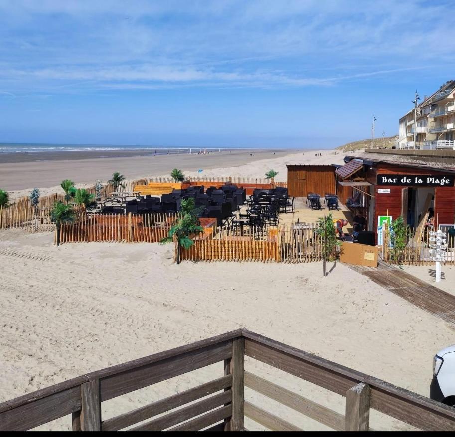 Studio Entre Mer Et Dunes Avec Balcon Vue Laterale Mer 50M Plage Pour 3 Pers Wifi Menage Compris Fort-Mahon-Plage Exteriör bild