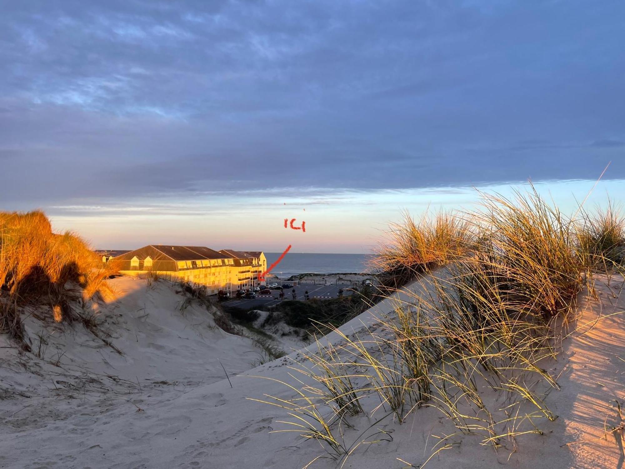 Studio Entre Mer Et Dunes Avec Balcon Vue Laterale Mer 50M Plage Pour 3 Pers Wifi Menage Compris Fort-Mahon-Plage Exteriör bild